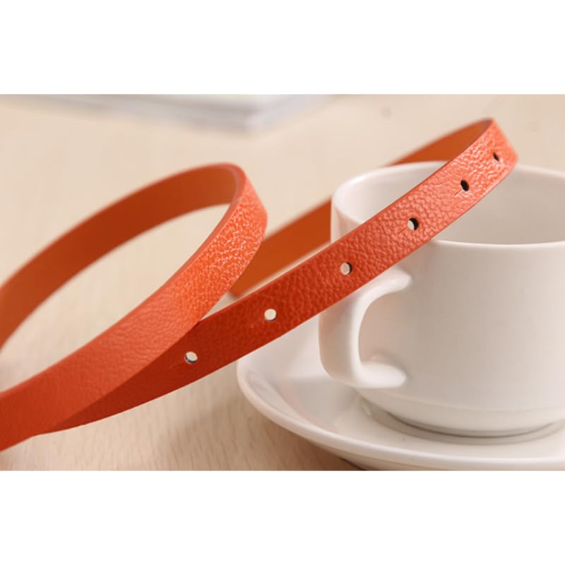 Women Bowknot Fastener Narrow Belts Fashion Vintage Adjustable Belt Dress Jeans Coat Thin Waist Strap4