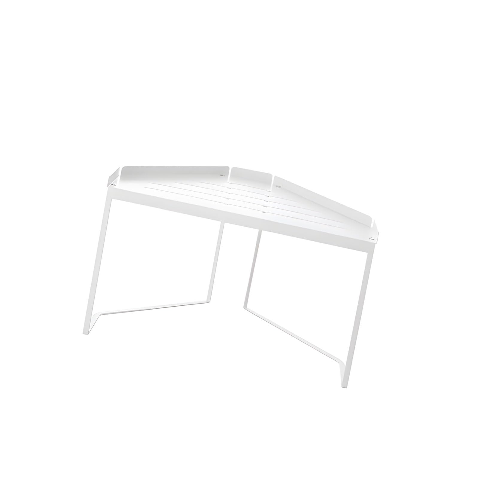 Modern Stackable Corner Shelf Carbon Steel Space Saving Bathroom Decor Tiered Shelving Unit