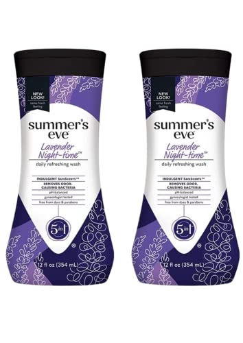 【2個セット+おまけ】Summer's Eve(サマースズイブ) 5 in 1 Cleansing Wash for Sensitive Skin サマーズイブ フェミニンウォッシュクレンジングウォッシュPh バランス 2 Pack (ラベンダーナイトタイ