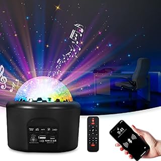Youtheart LED Star Projector, Galaxy Star Projector Night Light Projector with Bluetooth Music Speaker Timer Remote Control Galaxy Light Projector Bedroom Decoration for Kids, Adults and Party