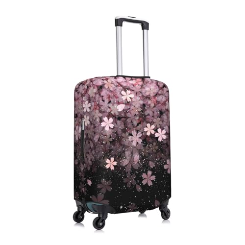 Falling Cherry Blossom Travel Luggage Cover Elastic Anti-scratch Suitcase Cover Protector Spandex Stretch Luggage Baggage Covers Fits 25-28 Inch Luggage,L3