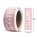 480PCS Thank You Stickers for Small Business - 1x3 Inch Pink Sealing Labels for Packaging, Delivery, Decoration, Gifts