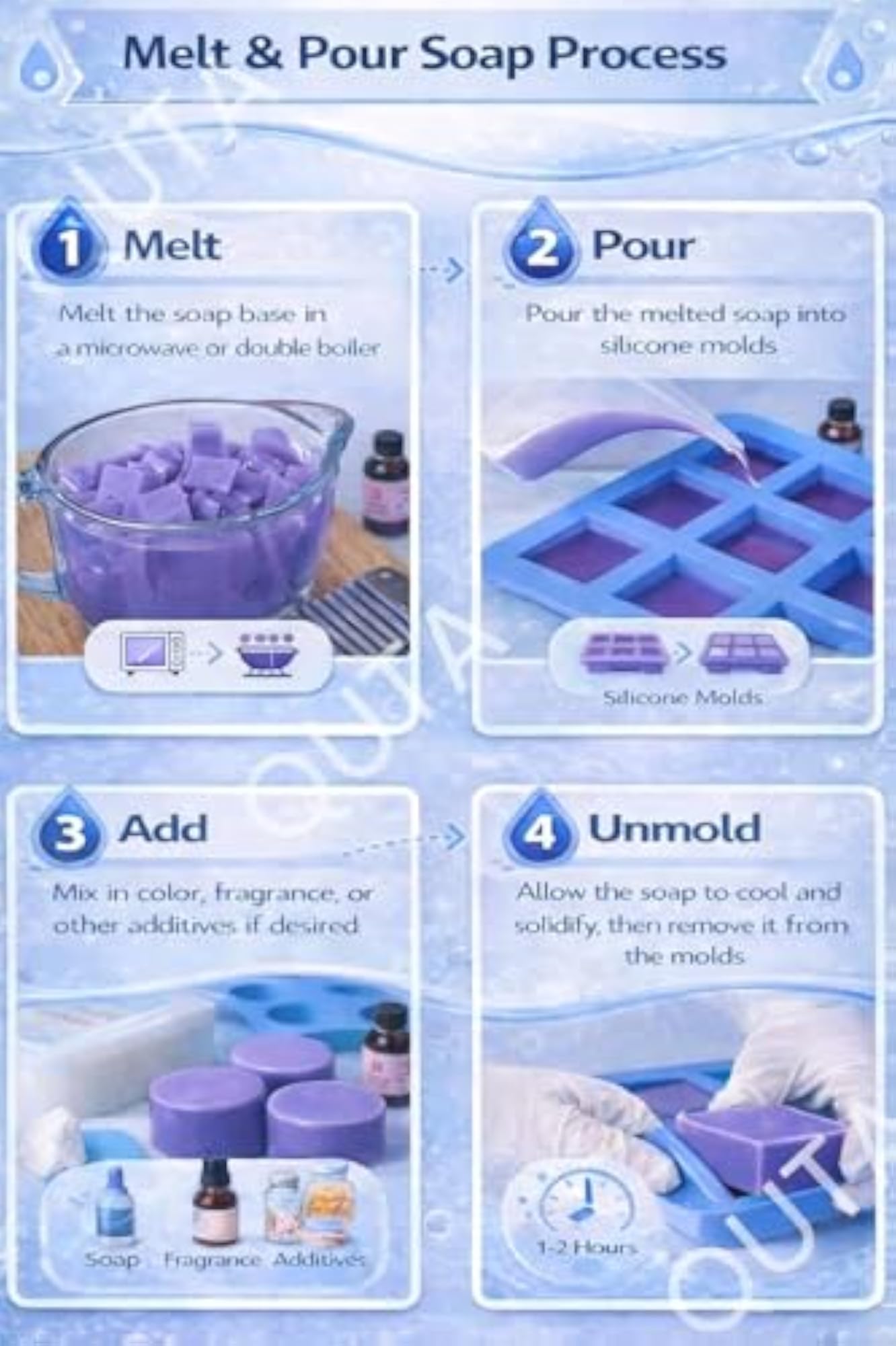 Soap Base 500gm for Soap Making - Lavender
