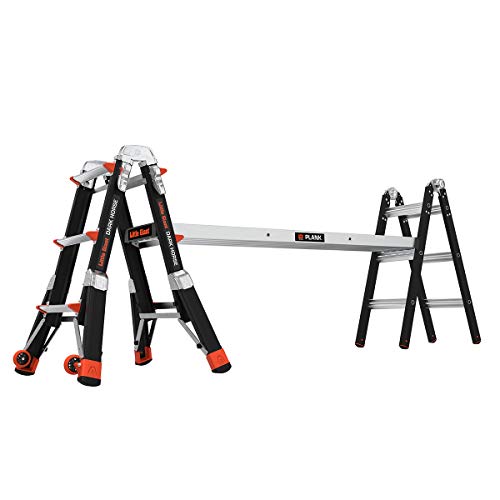Little Giant Ladders, Dark Horse, M13, 7-11 foot, Multi-Position Ladder, Fiberglass, Type 1AA, 375 lbs weight rating, (15143-001)
