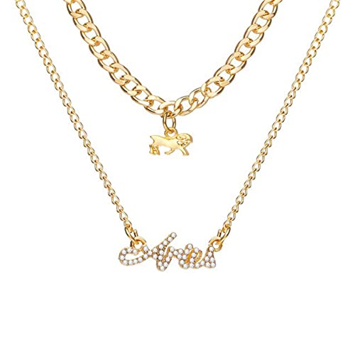 Astrological Aries Layered Necklace