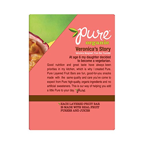 Pure Organic, Layered Fruit Bars, Pineapple Passionfruit, Gluten Free and Vegan Fruit Snacks, 12.6oz (20 Count) - Thumbnail 4