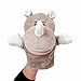 Glanzzeit Children Cartoon Animal Hand Puppets Soft Velvet Toddlers Glove Dolls 10 Inches Rhino