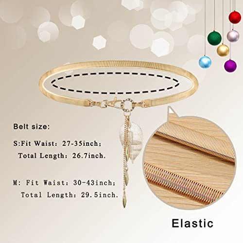 Sethexy da donna Metallo Strass Fogliame Cinghie