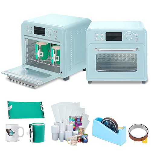 Máquina De Horno De Sublimación, Máquina De Impresión De Tazas De 1400 W, Prensa Térmica De Vaso, Con Clip De Silicona De 11 Oz Y 100 Piezas De Película Termorretráctil Y Cinta De Alta Temperatura