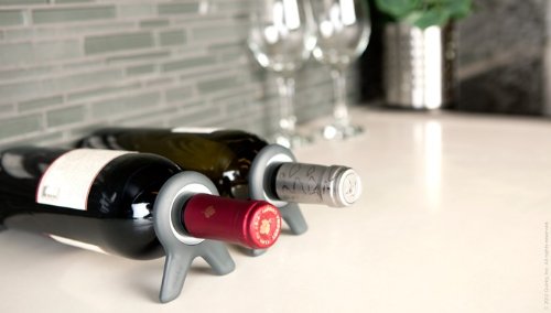 Quirky Vine Wine Bottle Stabilizer and Storage Stand (Set of 2)