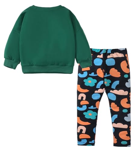 Image of Urtrend Little Girls' Kids 2 Pieces Long Sleeve Top Pants Leggings Clothes Set Outfits