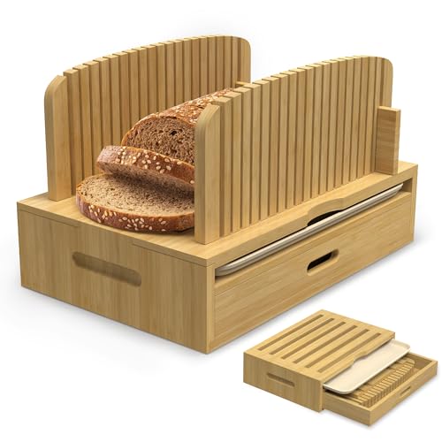 LOHASOK Bamboo Bread Slicer