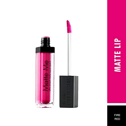 Image of Swiss Beauty Ultra Smooth Matte Lip Liquid Lipstick, Smooth Lip Color, Weightless Finish, Silky Matte Finish, Shade- Fire Red, 6ml (Pack of 2)