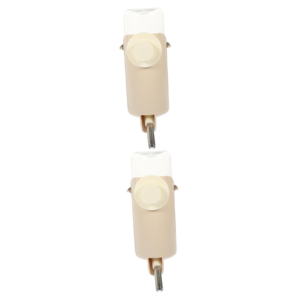 BESPORTBLE 2 Piezas Bebedor de Conejos comedero para Cachorros Soporte de Agua de hámster Bebedero Hamster Bebedero para Conejos biberón de Agua Suministro de Mascotas páginas Beige