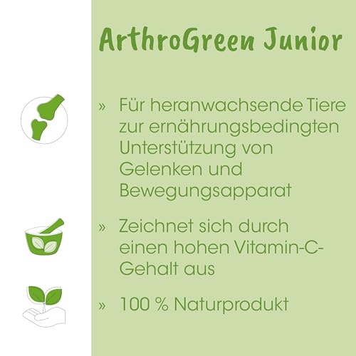 cdVet ArthroGreen Junior 25g – Ergänzungsfuttermittel für Hunde und Katzen mit Grünlippmuschel und Kräutern