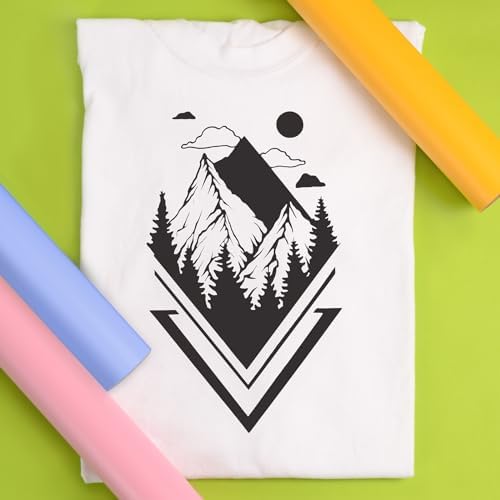 Siser EasyWeed Heat Transfer Vinyl HTV for T-Shirts 12 Inches by 10 Feet Roll (Black) - 3