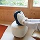 balvi Fußwärmer Pingu Farbe Schwarz Halten Sie Ihre Füße stets warm Weiche und Bequeme Wärmebeutel im