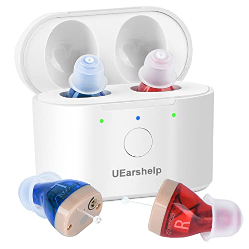 Hearing Aids-Rechargeable With Noise Cancelling 16 Chanel Digital Hearing Amplifier,With Charging Box，Ear Hearing Assist Devices，Invisible Personal Sound Hearing Amplifier With Intelligent Noise Reduction #TOP28