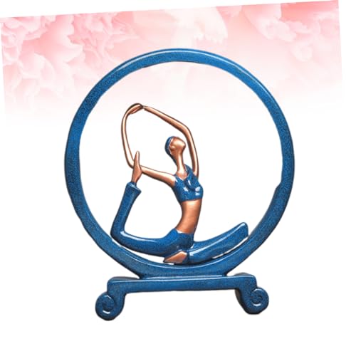 Statue fille de yoga ZXQUEGF pour créer un coin zen et étagère de méditation