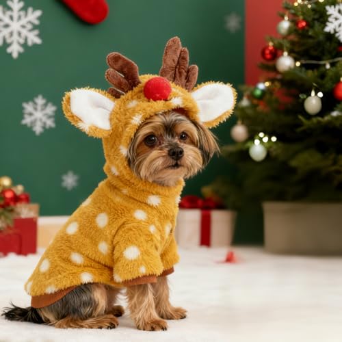 Disfraz de Reno para Perro Pequeño Hoyuwak Talla Small miniatura 4