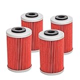 Color: como mostró la imagen CSFACYV CHENYON Motocicleta 4pcs El Filtro de Aceite de Motor del Motor del Filtro de Filtro de Filtro de Filtro for KTM EXCF SXF XCF XCFW EXC XC Duke 125 250 390 450 500 525 690 (Color : 4 Pieces)