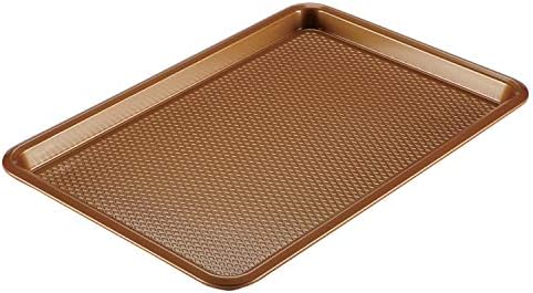 Ayesha Curry Nonstick Bakeware, Nonstick Cookie Sheet / Baking Sheet - 11 Inch x 17 Inch, Copper Brown
