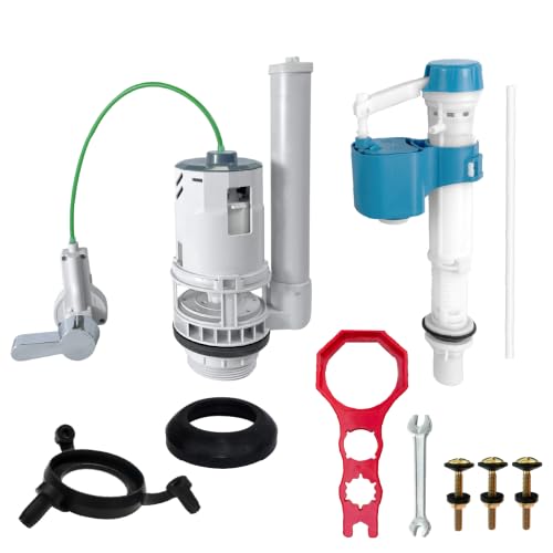 LOWEENDY 2 in Toilet Flush Valve Repair Kit with Handle & Tools