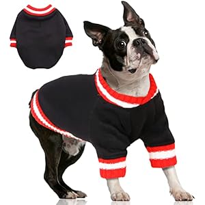 FUAMEY Dog Sweaters for Medium Dogs Warm Fleece Sweater with Harness Hole