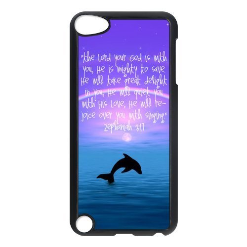 LeonardCustom Hardshell Snap On Slim Fitted Cover Case for iPod Touch 5 (5th Generation), Dolphin