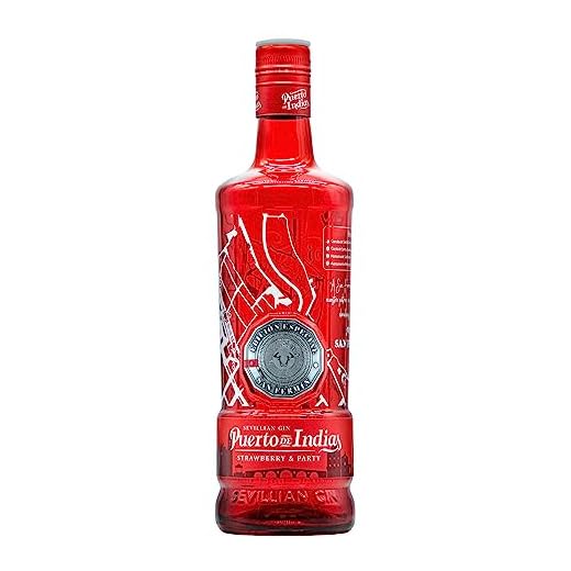 Puerto de Indias – Edicion Especial San Fermin – Ginebra de Fresa Premium – Strawberry Premium Gin – 70 cl – 37.5º