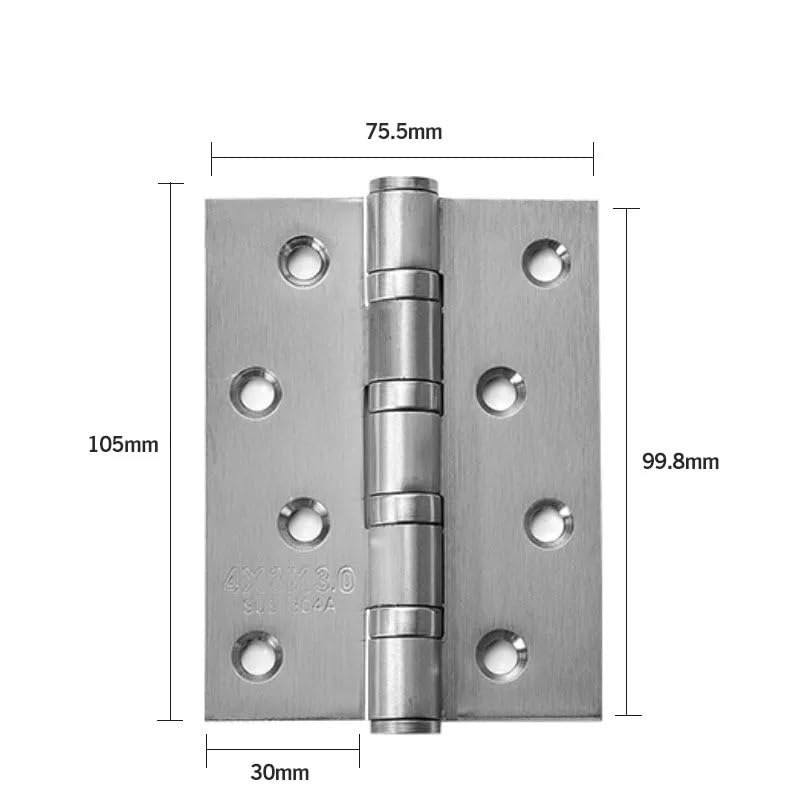 Cerniere 2 Cerniere for Porte in Acciaio Inossidabile 304 da 4 Pollici, connettore Adatto for Porte Pesanti, ferramenta for mobili Cerniere per Porte(Noir)