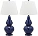 Produktbild SAFAVIEH Modern Glass Table Lamps - Set of 2, in Navy