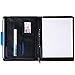 Alpine Swiss Leather Portfolio, Writing Pad, Presentation Folder Business Case Comes in a Gift Bag. Note Pad can be inserted / adjusted both for a Right or Left Handed writer - Folder Flap perfect to carry an iPad in