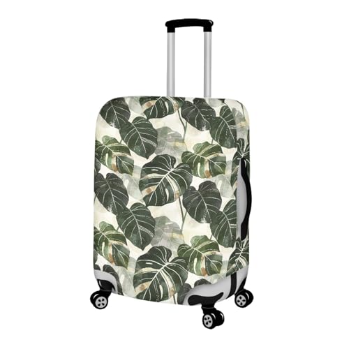 Housse Valise XL Feuilles Vertes en Spandex Premium Réutilisable - 2