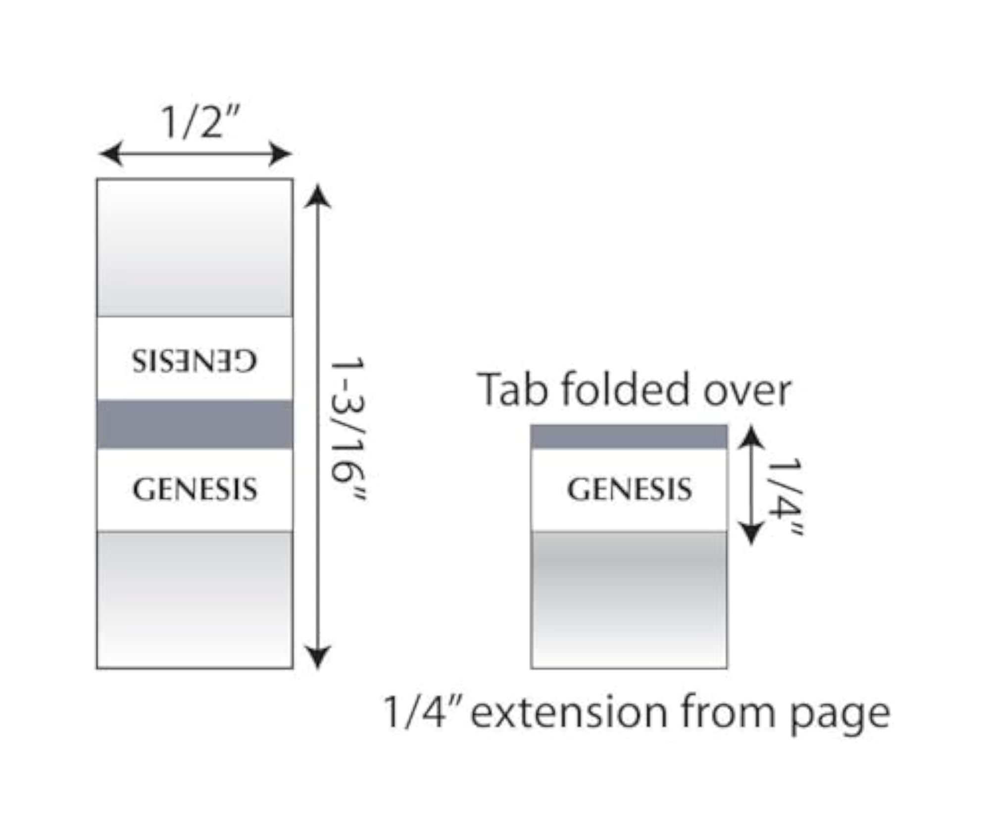 Mini Protestant Bible Tabs for Easy Navigation