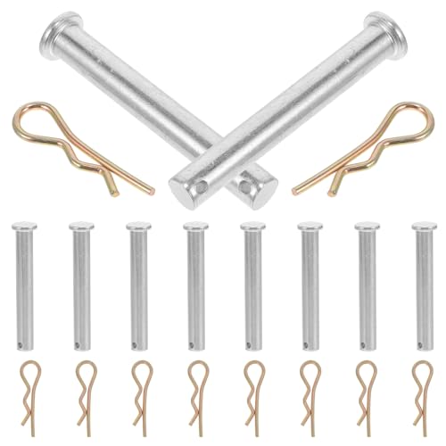 KOMBIUDA Pasador de Acoplamiento de Acero Galvanizado para Andamios Clavija de Fijación con Orificio Diámetro 10 MM X Longitud 70 MM 10 Piezas Accesorio Resistente Anticorrosión para