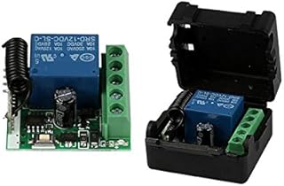 memorarry DC 12V 1CH 433MHz Universal Wireless Remote Control Switch RF Relay Receiver 433 MHz Transmitter Button Module DIY Kit