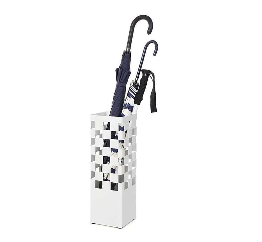 DFGHNBVC Iron Umbrella Stand Holder - Stylish Floor-Standing Umbrella Rack For Home Hotel - White Storage Bucket - Durable Nizer For Hall Entryway