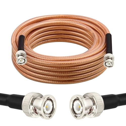 Câble BNC mâle vers BNC mâle RG8X pour stopper les pertes de signal d'oscilloscope