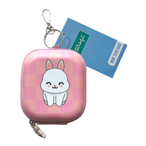 WONDEE Mr. Wonderful - Funda pequeña para Guardar Tus Dispositivos como Auriculares, Cables, memorias USB, etc. con un Divertido diseño de Conejo - Mr. Wonderful Regalos Original
