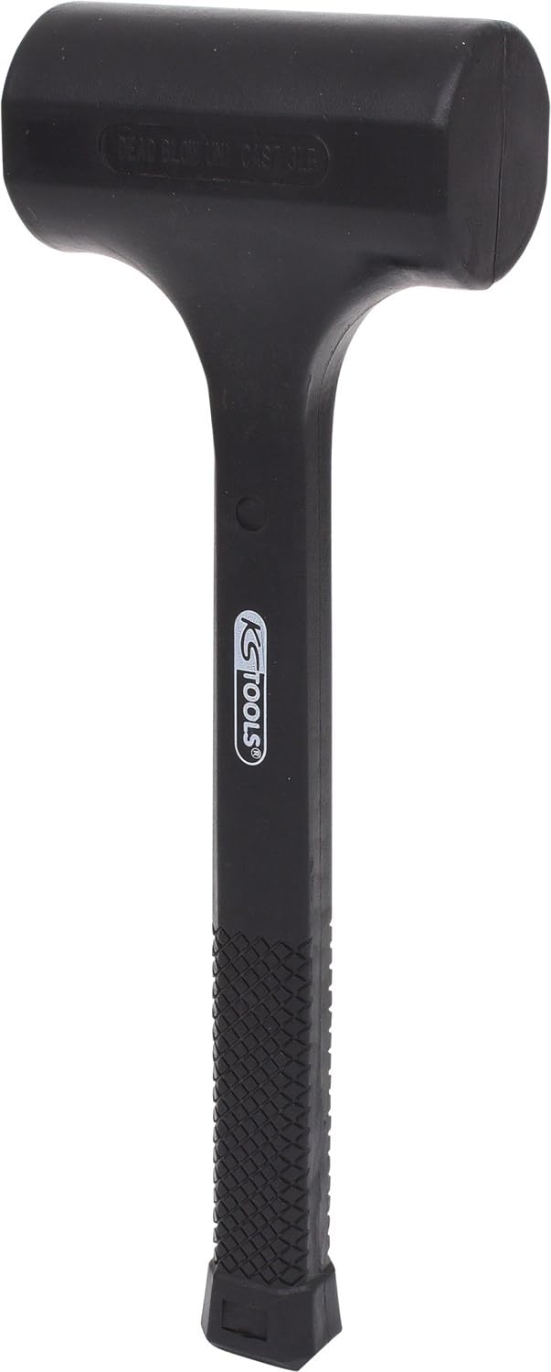 KS Tools 140.5257 Marteau sans rebond - tete Ø60mm- 1270g | Maillet sans rebond - tete Ø60mm- 1266g - enrobé en matière polyurethane, manche ergonomique
