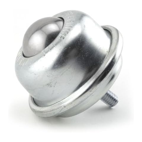Hudson Bearings SBT-1-1/2 Stud Mounted Ball Transfer, Carbon Steel, 1-1/2" Diameter, 250 lbs Load Capacity, 3/8"-16 Stem Size (Case of 4) Cover