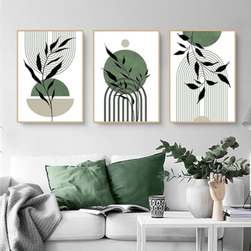 Images esthétiques de la plante JNAOZI lot de 3 affiches bohèmes 40x60cm