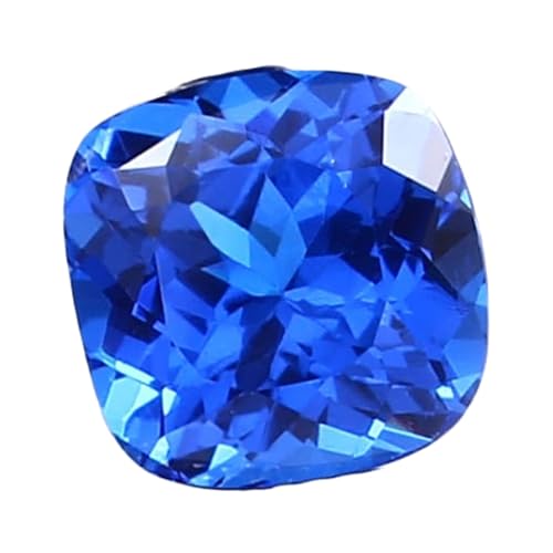 Coussin Spinelle Bleu de Ceylan naturel 10x10mm pour bague et création de bijoux fins