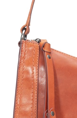 Image of Frye Women's Melissa Zip Crossbody Bag, Stylish Handbag with Adjustable Strap & Pockets