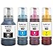 Price comparison product image SHUOLE 102 Ink Compatible with epson E102 Refill Ink Bottle Multipack for ecotank ET-2850 ET-3850 ET-2856 ET-4856 ET-4850 ET-2756 ET-4750 ET-2851 ET-15000 ET-2700 ET-2750 ET-2751 ET-3700(4 pack)