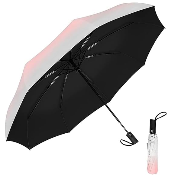 Image of TEKCOOL Umbrella, UV Big Size Umbrella for Sun Protection Rain Windproof Strong Large 3 Fold for Men Women Kids Boys Girls Perfect & Stylish Windproof & Compact?