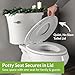 Mayfair NextStep2 Slow-Close Toilet Seat with Built-In Toddler Potty Training Seat, Removable, White, Elongated