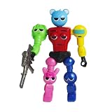 Sprunki Action Figures, Sprunki Horror Games Toys Cake Topper Mini Figures Set Action Figures PVC Model Character Toys Dolls Gifts for Kids Shower Birthday Theme Party Supplies-Red