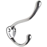 Designers Impressions 57499 Polished Chrome Heavy Duty Coat & Hat Hook